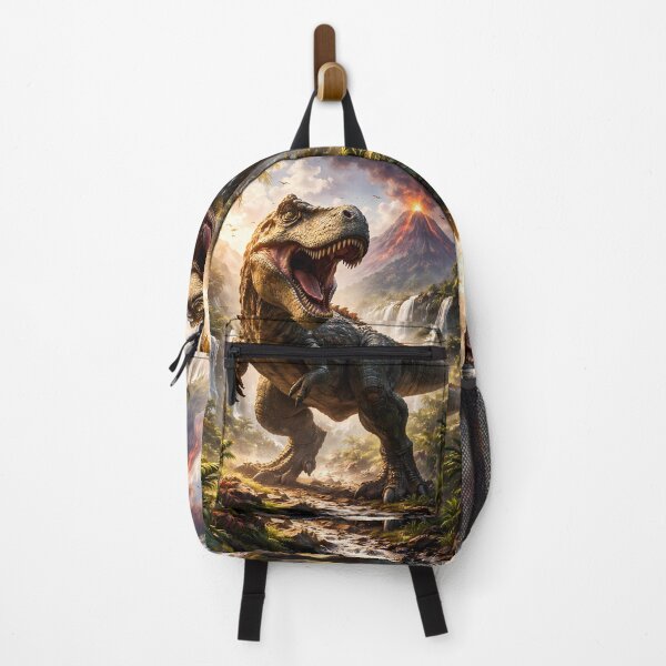 Item preview, Epic T-Rex Primal Roar: Volcano and Waterfalls designed and sold by Dreamy Armine Art.