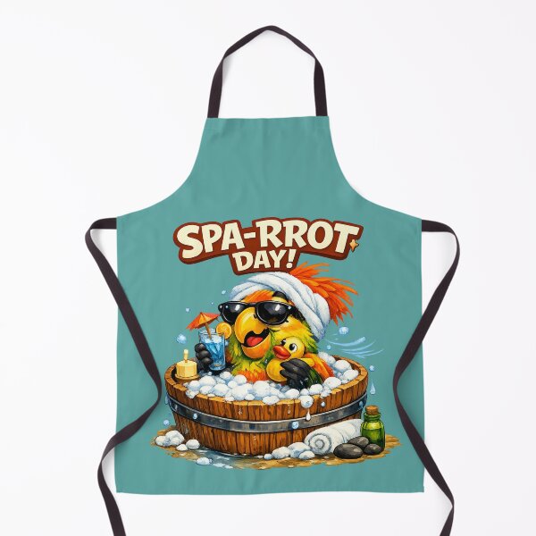 Item preview, Spa-rrrot Day Funny Parrot Spa Relax Design designed and sold by Gezonde-Voeding.