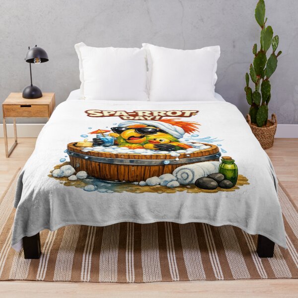 Item preview, Spa-rrrot Day Funny Parrot Spa Relax Design designed and sold by Gezonde-Voeding.