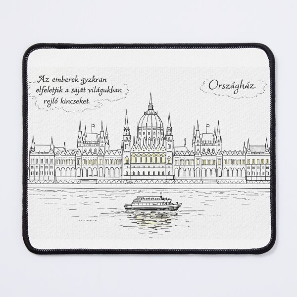 Item preview, Minimal Budapest Line Art designed and sold by bubuandfriends.
