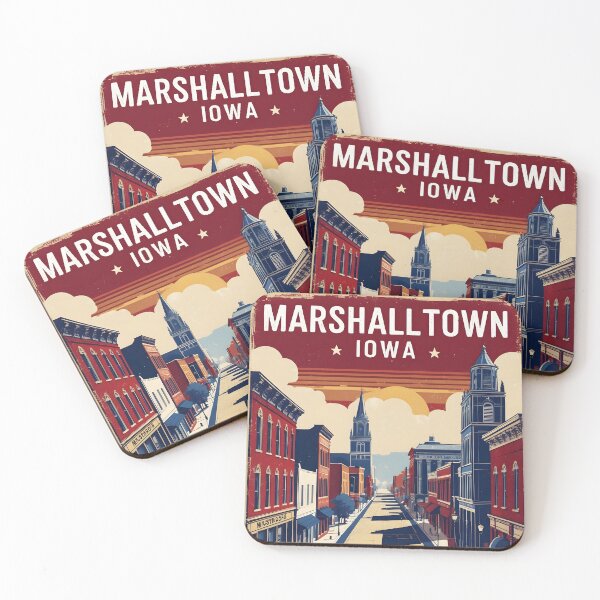 Item preview, Marshalltown Iowa 1950s USA Vintage Travel Tourism designed and sold by TravelersGems.