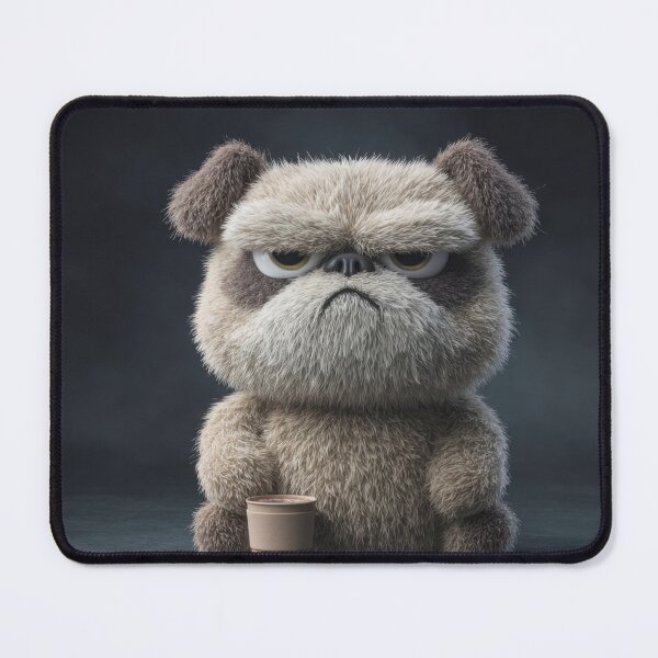 Item preview, Grumpy dog with cup stares designed and sold by anytka.