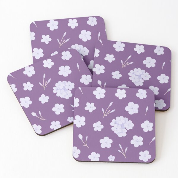 Item preview, Seamless Purple Floral Pattern Violet Background designed and sold by VitSArt.