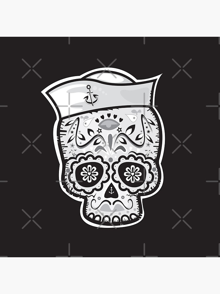 Marinero muerto sugar skull by mangulica