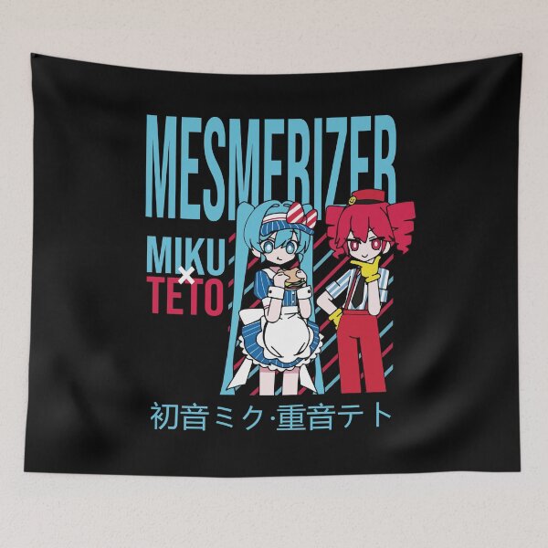 Item preview, Mesmerizer Miku x Teto – Vaporwave Anime Duo Aesthetic Design designed and sold by Italkam.