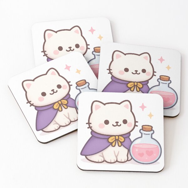 Item preview, Cute Cat with Love Potion designed and sold by Velvet-motive.