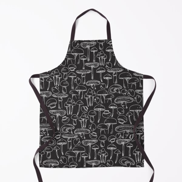 Item preview, Black and White Mushroom Pattern designed and sold by winterpumpkin.