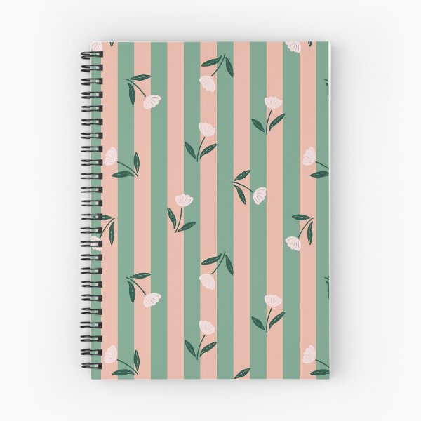 Artikelvorschau, Moderne minimalistische Tulpen auf türkisfarbenen und rosafarbenen Streifen entworfen und verkauft von papierquarell.