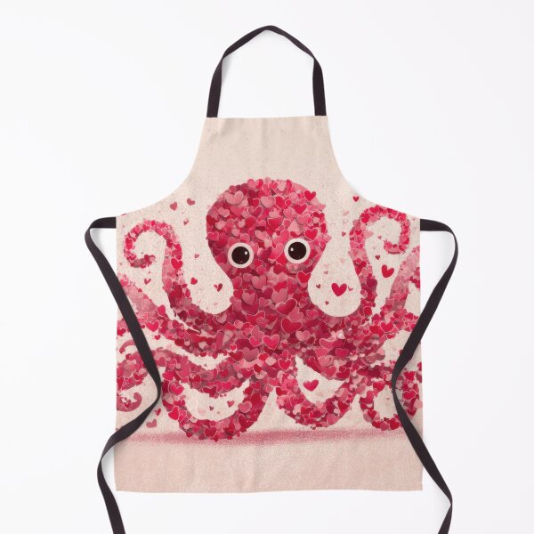Item preview, Colorful octopus with heart shapes designed and sold by anytka.