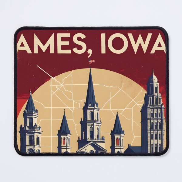 Item preview, Ames Iowa 1950s USA Vintage Travel Tourism designed and sold by TravelersGems.