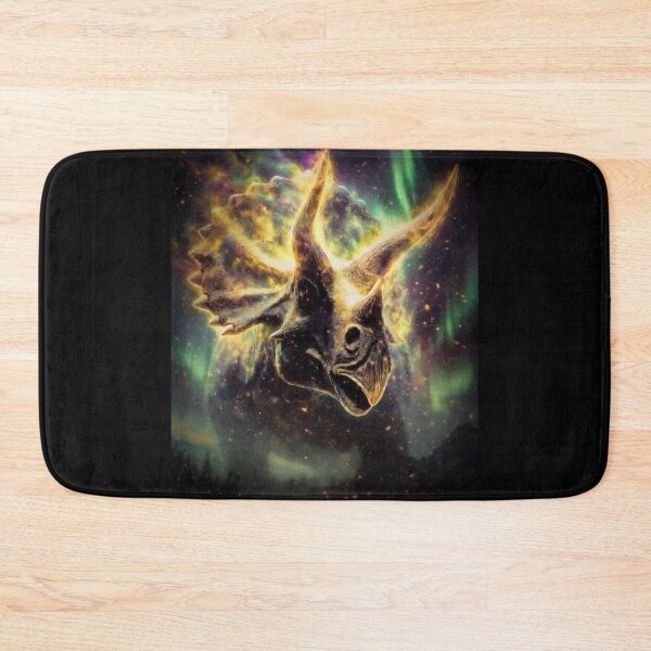 Item preview, Glowing Triceratops Aurora Dinosaur Fantasy Art designed and sold by Syrupulse.