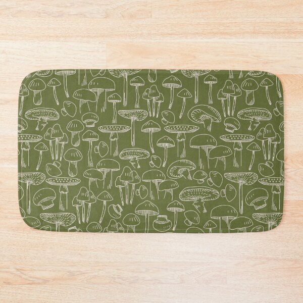 Item preview, Green Mushroom Pattern designed and sold by winterpumpkin.