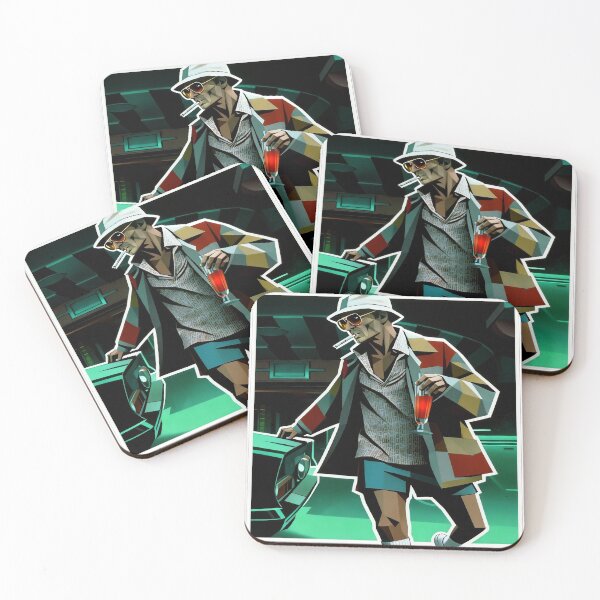 Item preview, Gonzo Geometric: The Bat Country Legend Sticker designed and sold by CleverCulture.