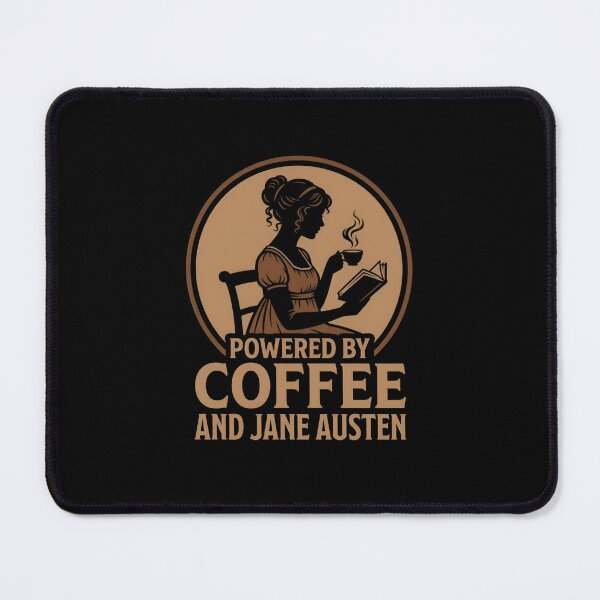 Item preview, Pride and Prejudice Powered By Coffee And Jane Austen Reading Graphic Shirt designed and sold by Fenay Designs.