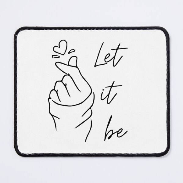 Item preview, Let It Be – Hand Heart Gesture Cute Minimalist Design designed and sold by CosmicCutouts.