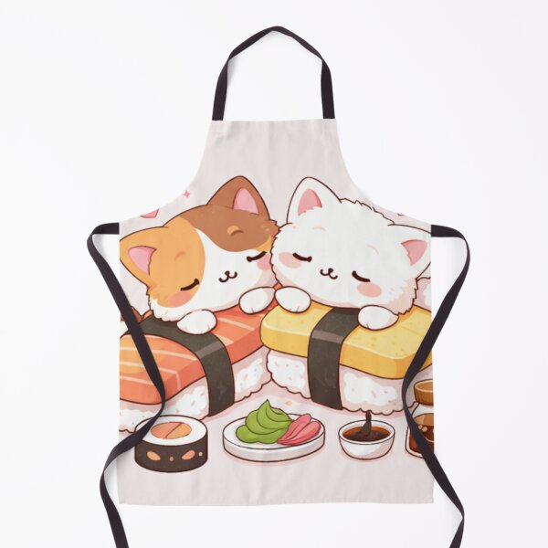 Item preview, Mochi & Lumi – Kawaii Sushi Cat Couple designed and sold by Mochi Studio.