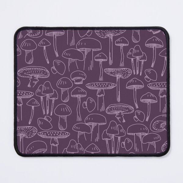 Item preview, Dark Purple Mushroom Pattern designed and sold by winterpumpkin.