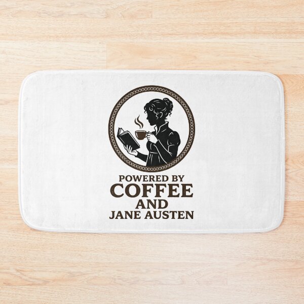 Item preview, Pride and Prejudice Powered By Coffee And Jane Austen Dark Silhouette Shirt designed and sold by Fenay Designs.