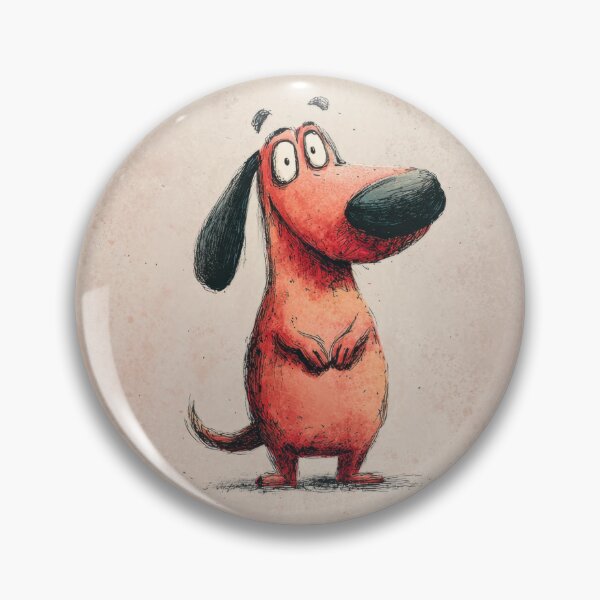 Item preview, Funny cartoon dog stands and looks designed and sold by anytka.