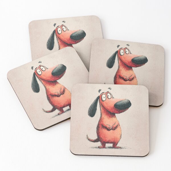 Item preview, Funny cartoon dog stands and looks designed and sold by anytka.