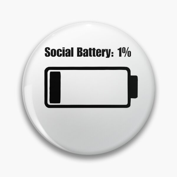 Artikelvorschau, Social Battery: 1% entworfen und verkauft von ReliableQuotes.