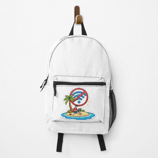 Item preview, No WiFi No Problem Remote Work Digital Nomad Beach Laptop Design designed and sold by ZYNORAworld.