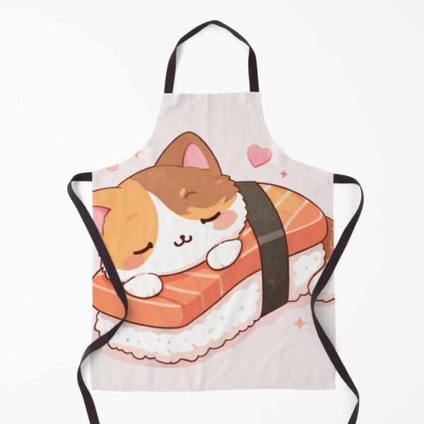 Item preview, Mochi Cozy Cat – sleeping on salmon sushi designed and sold by Mochi Studio.