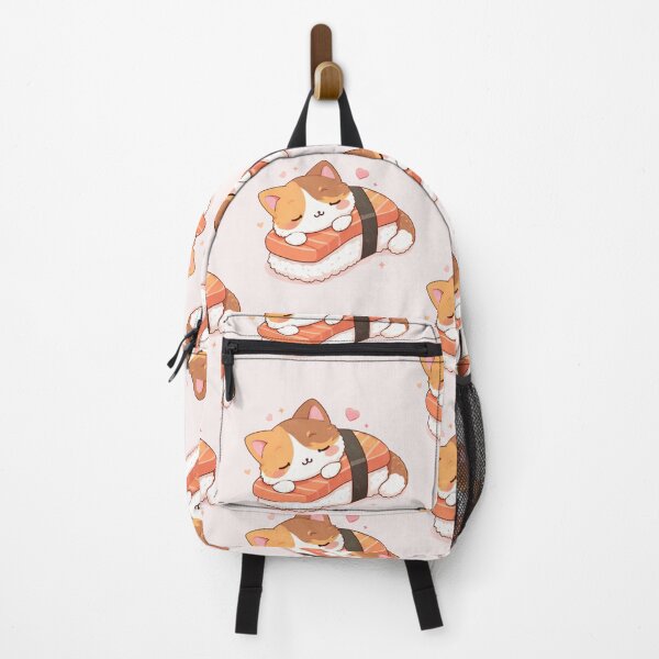 Item preview, Mochi Cozy Cat – sleeping on salmon sushi designed and sold by Mochi Studio.