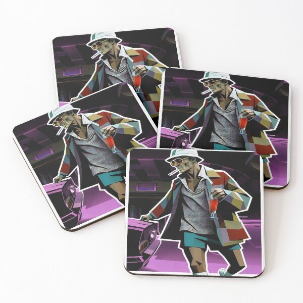 Item preview, Gonzo Geometric: The Bat Country Legend Sticker designed and sold by CleverCulture.
