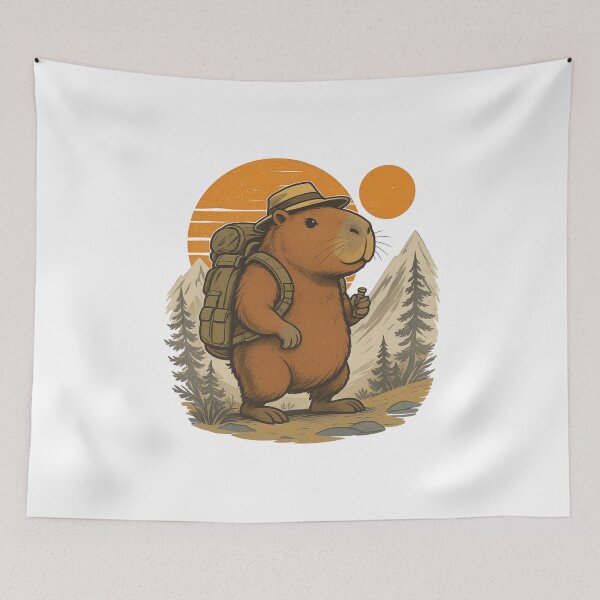 Item preview, Vintage Capybara Explorer designed and sold by NovaLumenCo.