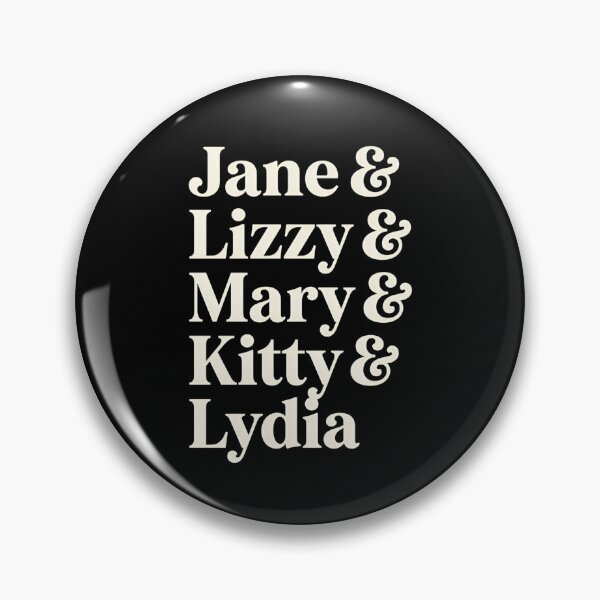 Item preview, Pride and Prejudice Bennet Sisters Typography Jane Austen Book Shirt designed and sold by Fenay Designs.