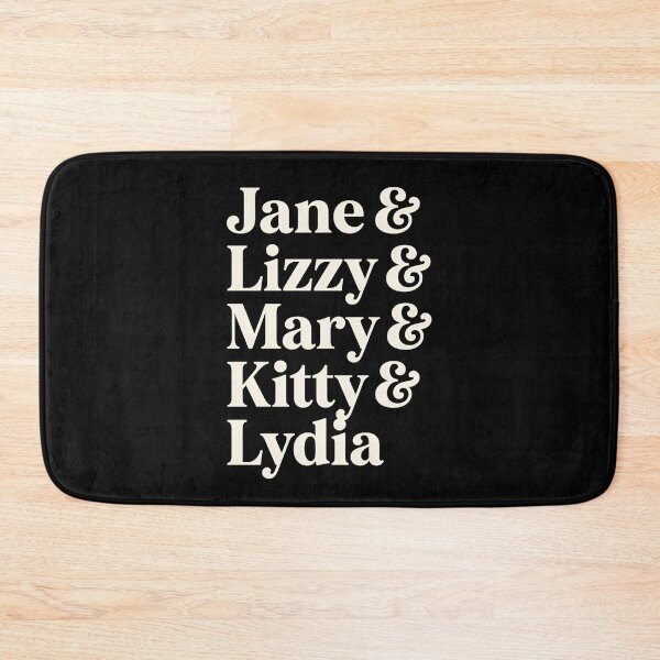 Item preview, Pride and Prejudice Bennet Sisters Typography Jane Austen Book Shirt designed and sold by Fenay Designs.