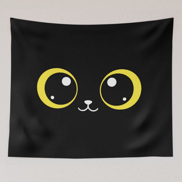 Item preview, Kafe Kawaii Coffee Cat Eyes - Cute Big Yellow Cat Eyes Minimalist designed and sold by Little Ant Studio.