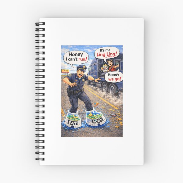 Item preview, ling ling meme honey we go eat aces shoes fish tank shoes chaotic energy meme random humor designed and sold by Rosaalee.