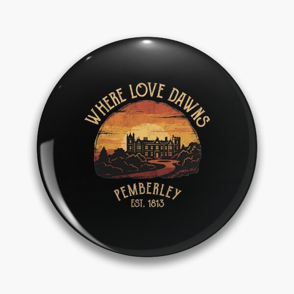 Item preview, Pride and Prejudice Where Love Dawns Pemberley Est 1813 Sunset Shirt designed and sold by Fenay Designs.