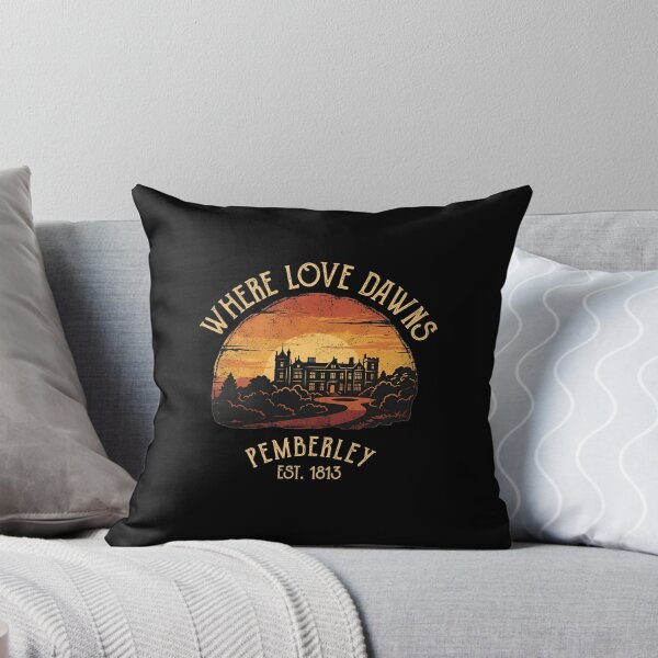 Item preview, Pride and Prejudice Where Love Dawns Pemberley Est 1813 Sunset Shirt designed and sold by Fenay Designs.
