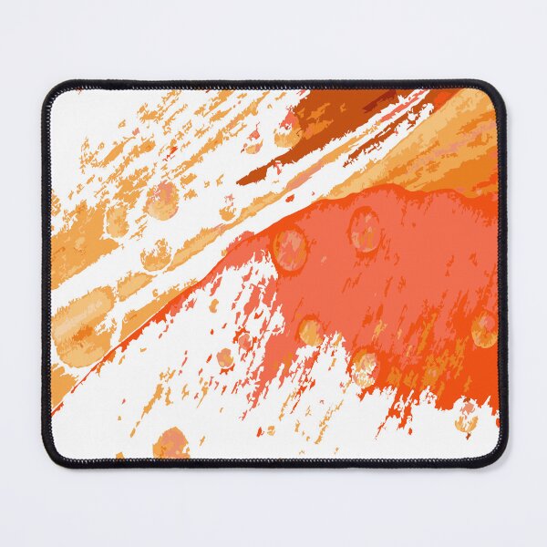Item preview, Vibrant Orange Paint Splash Artwork with Water Drop designed and sold by Ishi Art Studio.