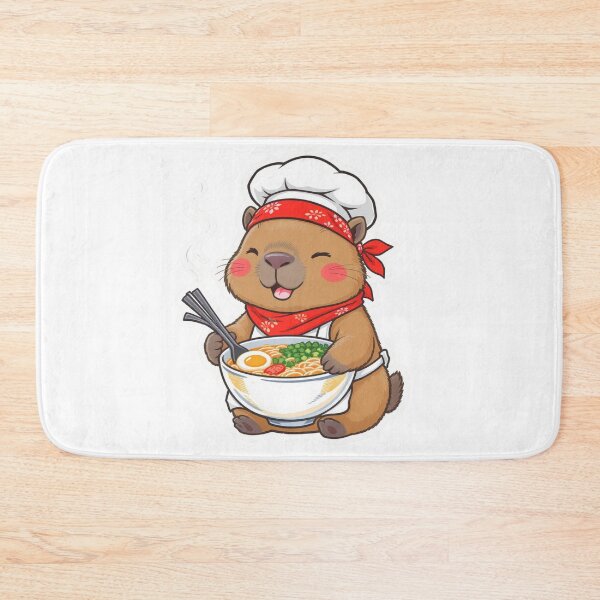 Item preview, Capybara Chef Preparing Ramen designed and sold by NovaLumenCo.
