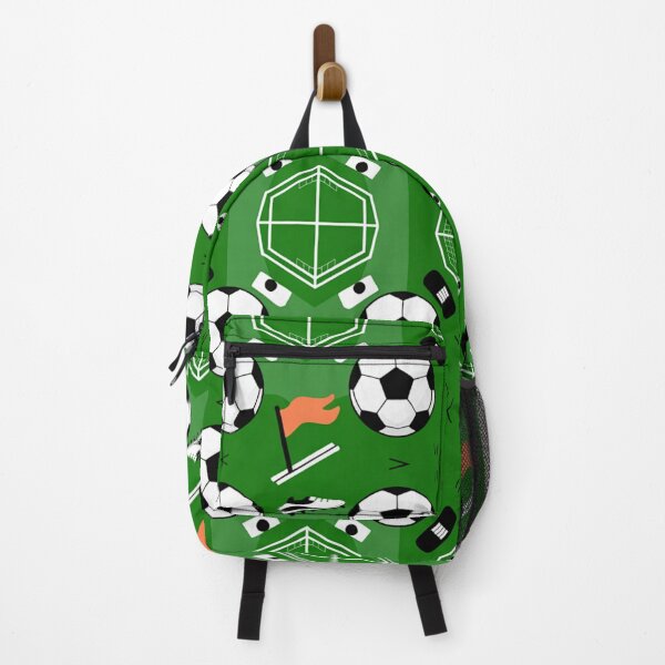 Item preview, Soccer Seamless Pattern – Footballs, Cleats, Flags & Goals designed and sold by Midnight Veil Designs.