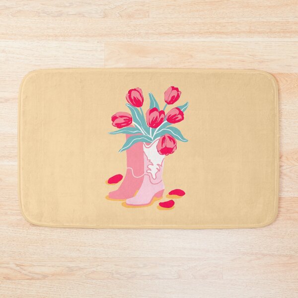 Item preview, Pink Cowboy Boots With Tulips Cute Western Aesthetic designed and sold by MinimalAnGo.