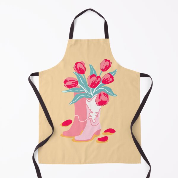 Item preview, Pink Cowboy Boots With Tulips Cute Western Aesthetic designed and sold by MinimalAnGo.