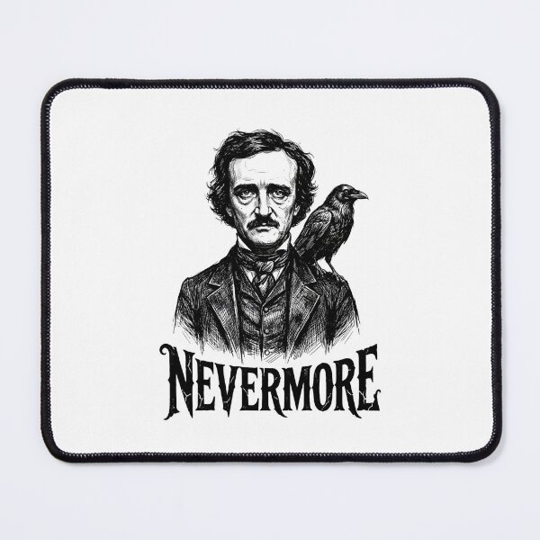 Item preview, Edgar Allan Poe Nevermore Raven Portrait Gothic Literature Shirt designed and sold by Fenay Designs.