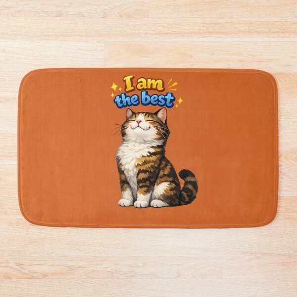 Item preview, I Am The Best Cute Tabby Cat – Smiling Confident Kitten 3D Motivational Design designed and sold by Imagetore.