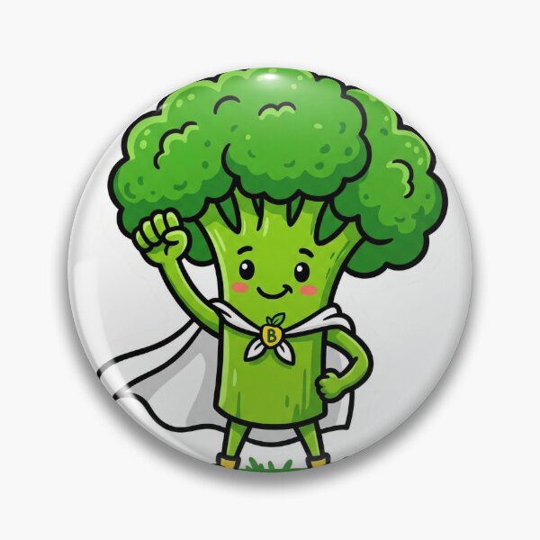 Item preview, Broccoli Superhero Cute Die Cut Sticker Healthy Eating Food Humor Gift designed and sold by Bmd4Fitness.