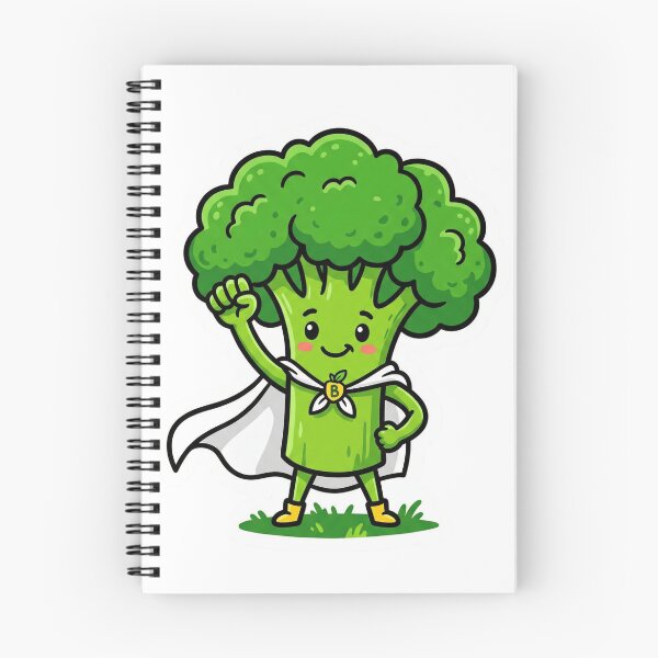 Item preview, Broccoli Superhero Cute Die Cut Sticker Healthy Eating Food Humor Gift designed and sold by Bmd4Fitness.