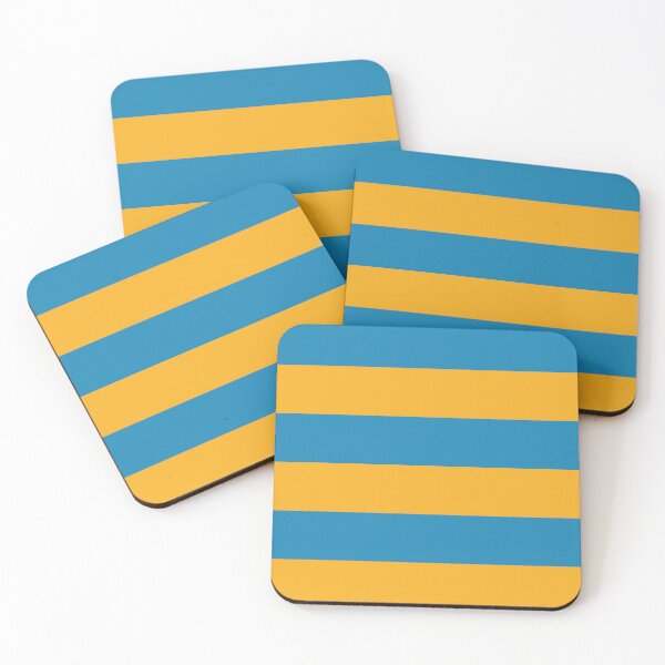 Item preview, SUMMER HORIZONTAL STRIPES IN ORANGE AND TURQUOISE designed and sold by isamartindesign.
