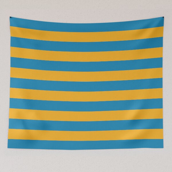 Item preview, SUMMER HORIZONTAL STRIPES IN ORANGE AND TURQUOISE designed and sold by isamartindesign.