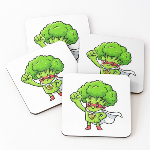 Item preview, Broccoli Superhero Cute Die Cut Sticker Healthy Eating Food Humor Gift designed and sold by Bmd4Fitness.