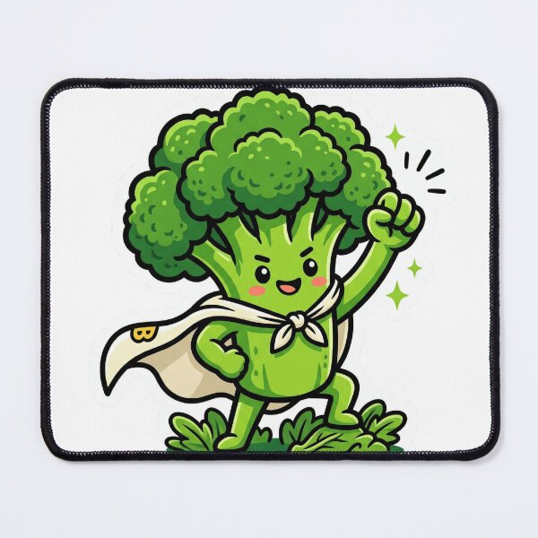 Item preview, Broccoli Superhero Cute Die Cut Sticker Healthy Eating Food Humor Gift designed and sold by Bmd4Fitness.