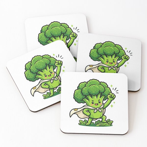 Item preview, Broccoli Superhero Cute Die Cut Sticker Healthy Eating Food Humor Gift designed and sold by Bmd4Fitness.